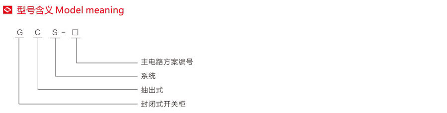 GCS低壓抽出式開關(guān)柜型號含義