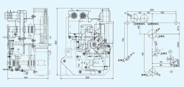充氣柜彈簧操動機構(gòu)外形及安裝尺寸.jpg 充氣柜彈簧操動機構(gòu)外形及安裝尺寸.jpg